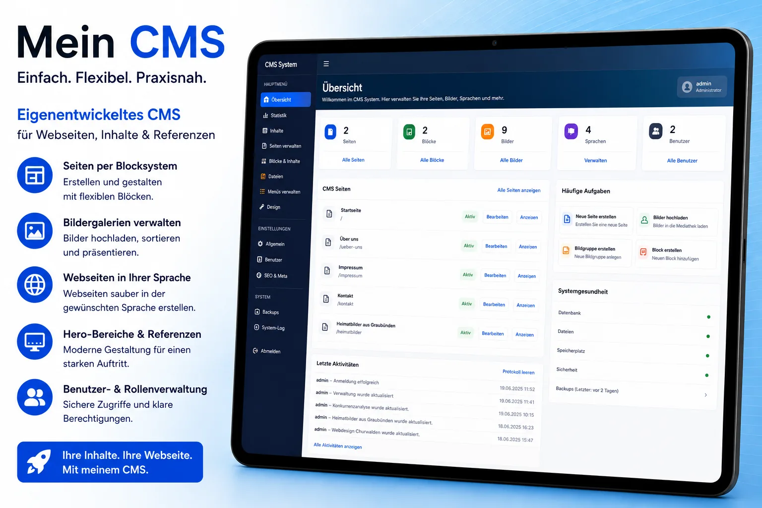 Interaktive CMS-Vorschau