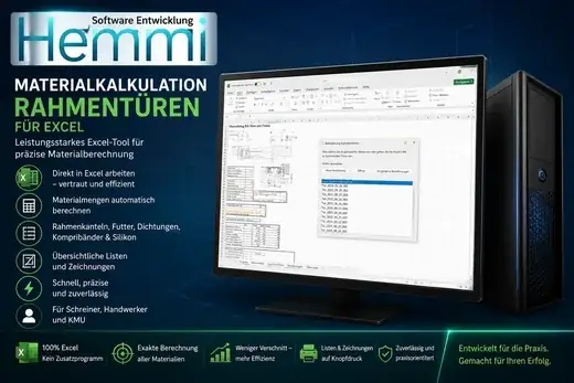 Materialkalkulation Rahmentüren