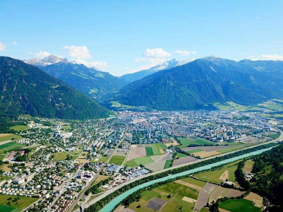 Vogelperspektive von Chur